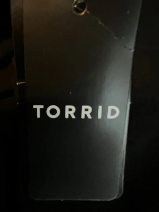 Torrid Size 5(5X)(28) Foxy High Square Neck Ruched Cami Deep Black Top Tunic - Picture 4 of 5